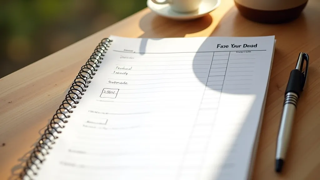 Calendar or weekly planner showing exercise schedule with checkmarks indicating consistent practice